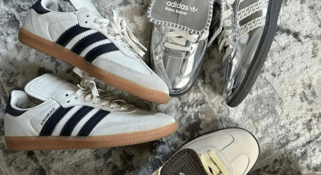 adidas gazelle silver green womens Adidas Samba Nylon Wales Bonner Desert White
