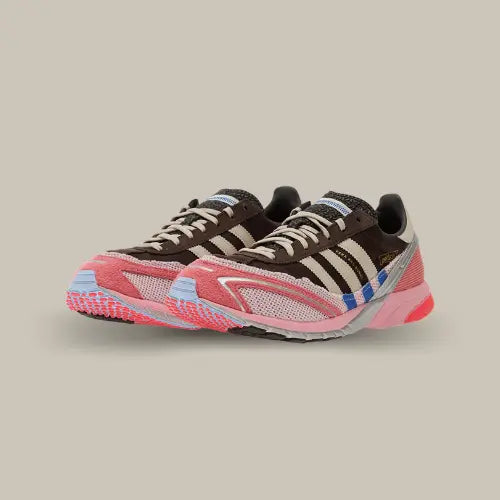 Adidas Adizero SL 72 Bad Bunny Brown Clear Pink – collaboration Adidas x Bad Bunny au style rétro running et moderne, en vente sur Offsneakz.