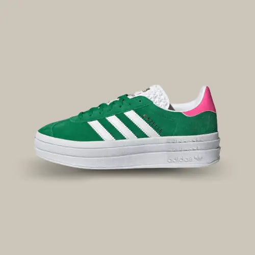 Adidas Gazelle Bold Green Lucid Pink Offsneakz