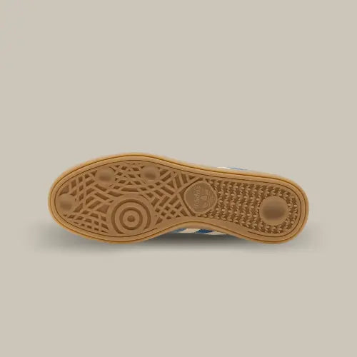 La semelle de la Adidas Handball Spezial Core Blue Cream White Crystal White en gomme de caoutchouc.
