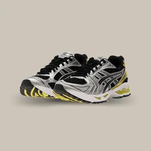 ASICS Gel-Kayano 14 Black Lemon Spark – sneakers ASICS au look dynamique, parfaites pour un style streetwear affirmé, disponibles sur Offsneakz.