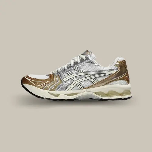 Sneaker ASICS GEL-Kayano 14 Olympic Medals en mesh blanc et détails bronze - Offsneakz
