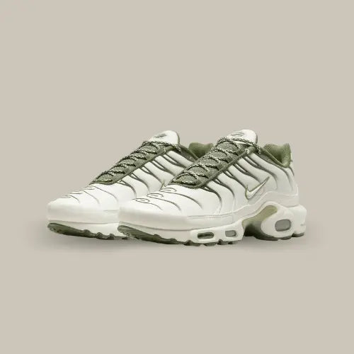 La Nike Air Max Plus Light Bone est un véritable classique de chez Nike revisité, mêlant à la perfection élégance et performance. Son coloris "Light Bone" subtilement nuancé avec des touches de vert kaki sur les détails et le swoosh offre un look à la fois minimaliste et sophistiqué, idéal pour ceux qui recherchent une sneaker qui sort du lot sans en faire trop. Conçue avec les emblématiques unités Air Max pour un confort et un amorti supérieurs.