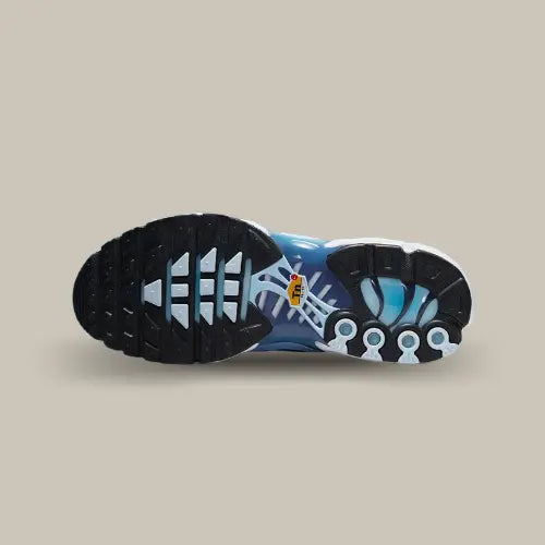 Semelle Nike Air Max Plus University Blue Gradient avec système Tuned Air et détails noir bleu - Offsneakz.