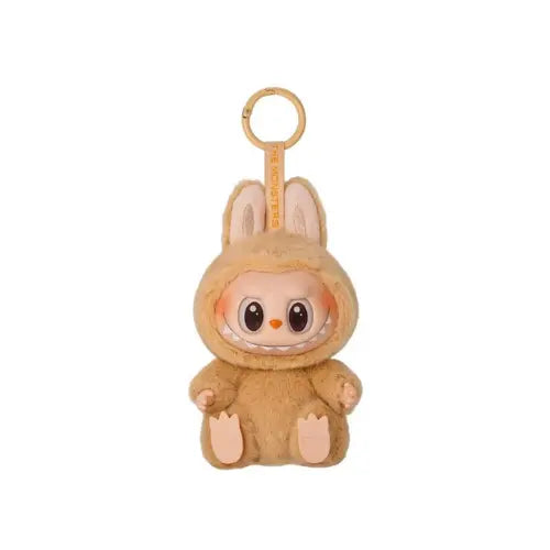 Figurine Pop Mart Labubu Have a Seat – modèle Baba en peluche vinyle assise avec anneau doré, collection kawaii The Monsters blind box.