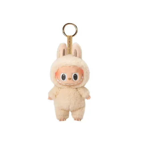 Figurine Pop Mart Labubu Tasty Macarons – modèle Soymilk en peluche Vinyl Face avec anneau doré, blind box The Monsters.