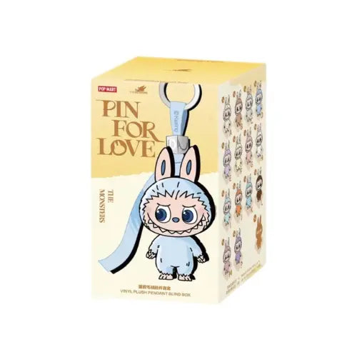 Boîte blind box Pop Mart The Monsters Pin for Love Series – pendentif Labubu à collectionner. Disponible sur Offsneakz