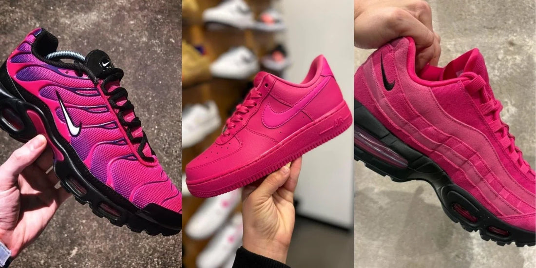 Nike Fireberry : quand la Air Force 1, la Air Max 95 et la TN voient la vie en rose