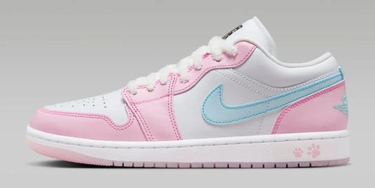 Air Jordan 1 Low SE Paw Print Pink Foam : la Jordan pastel qui joue la carte cute
