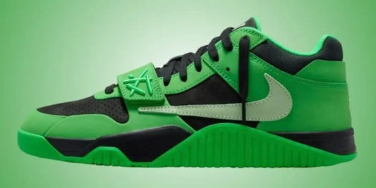 Jordan CJ1 T-Rexx Green Spark : Travis Scott sort enfin du cadre