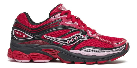Saucony ProGrid Omni 9 Saint Valentin : la sneaker rouge qui change du rose