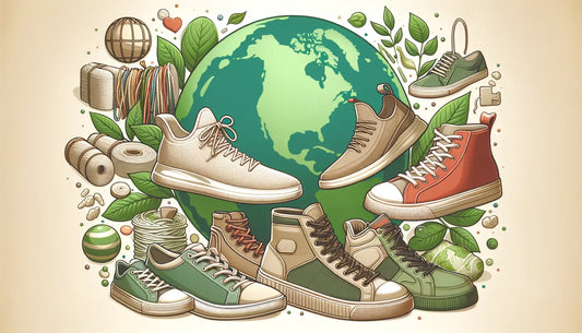 Visuel créé pour illustrer les sneakers éco-responsable.