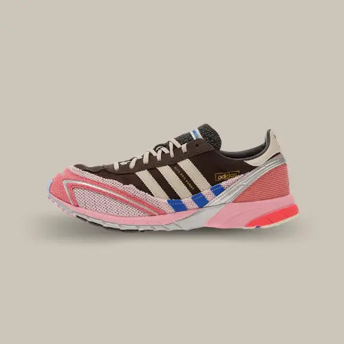 Adidas Adizero SL 72 Bad Bunny Brown Clear Pink – chaussure Adidas SL 72 revisitée avec un design unique signé Bad Bunny, à découvrir sur Offsneakz.