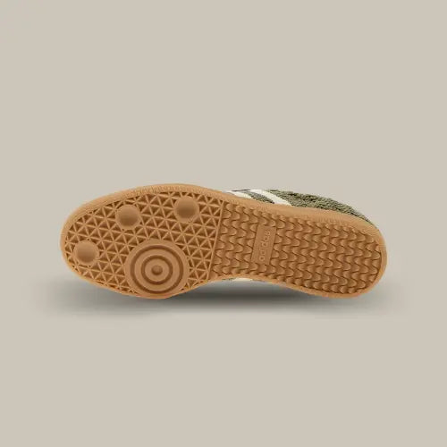 Semelle gomme classique de l'Adidas Samba OG Crochet Pack Orbit Green - Offsneakz.