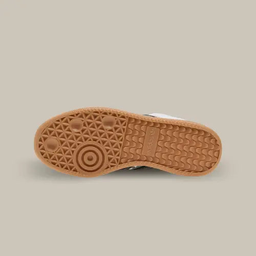 L'épaisse semelle en gomme de la Adidas Samba XLG White Black Gum