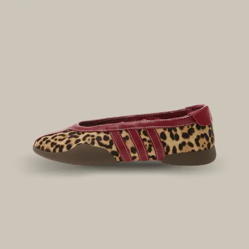Adidas Taekwondo Mei Ballet Leopard Print Team Victory Red vue de profil intérieur - Offsneakz