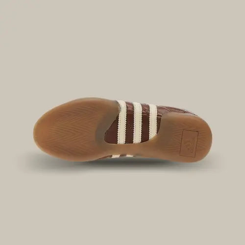 Semelle gomme de la Adidas Taekwondo Mei Preloved Brown Cream White - Offsneakz