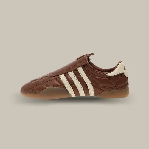 Adidas Taekwondo Mei Preloved Brown Cream White vue de profil extérieur - Offsneakz