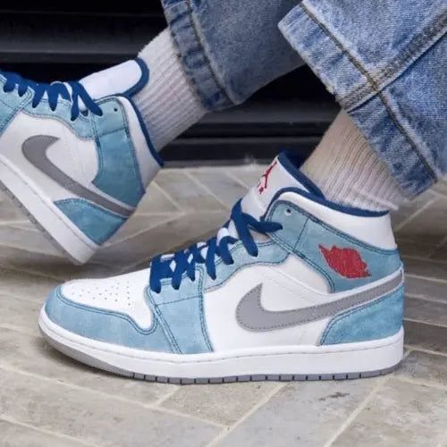 Air Jordan Mid French Blue Fire Red – Offsneakz1