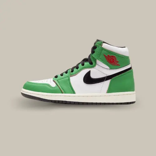 Air Jordan 1 Retro High Lucky Green – sneaker iconique Jordan en cuir vert, blanc et noir, à découvrir sur Offsneakz.