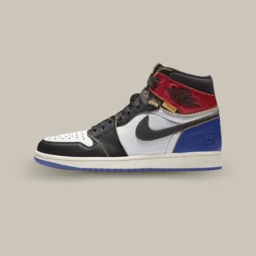 Air Jordan 1 Retro High OG SP Fragment x Union LA Varsity Red Sport Royal vue latérale extérieure – Offsneakz