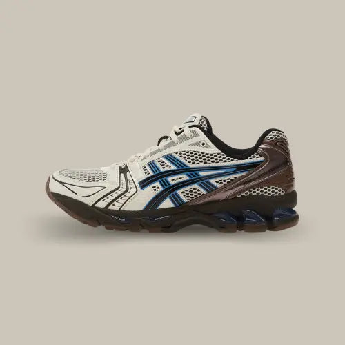 ASICS Gel-Kayano 14 Cream Blue Coast vue de profil extérieur - Offsneakz