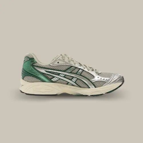 ASICS Gel-Kayano 14 Dried Leaf Green Pure Silver – sneaker unisexe au style running rétro et moderne, en vente sur Offsneakz.
