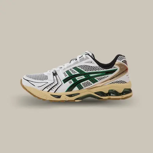 ASICS Gel-Kayano 14 White Hinoki Beige vue de profil extérieur- Offsneakz