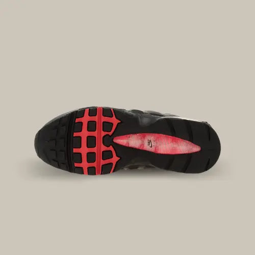 Semelle Nike Air Max 95 OG Big Bubble Solar Red 2.0 (2025) – design durable et grip renforcé, en vente sur Offsneakz.