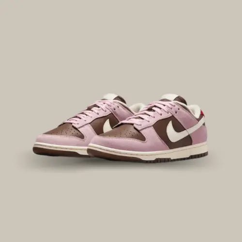 Paire de Nike Dunk Low Neapolitan - baskets unisexes avec design tricolore inspiré de la glace napolitaine.
