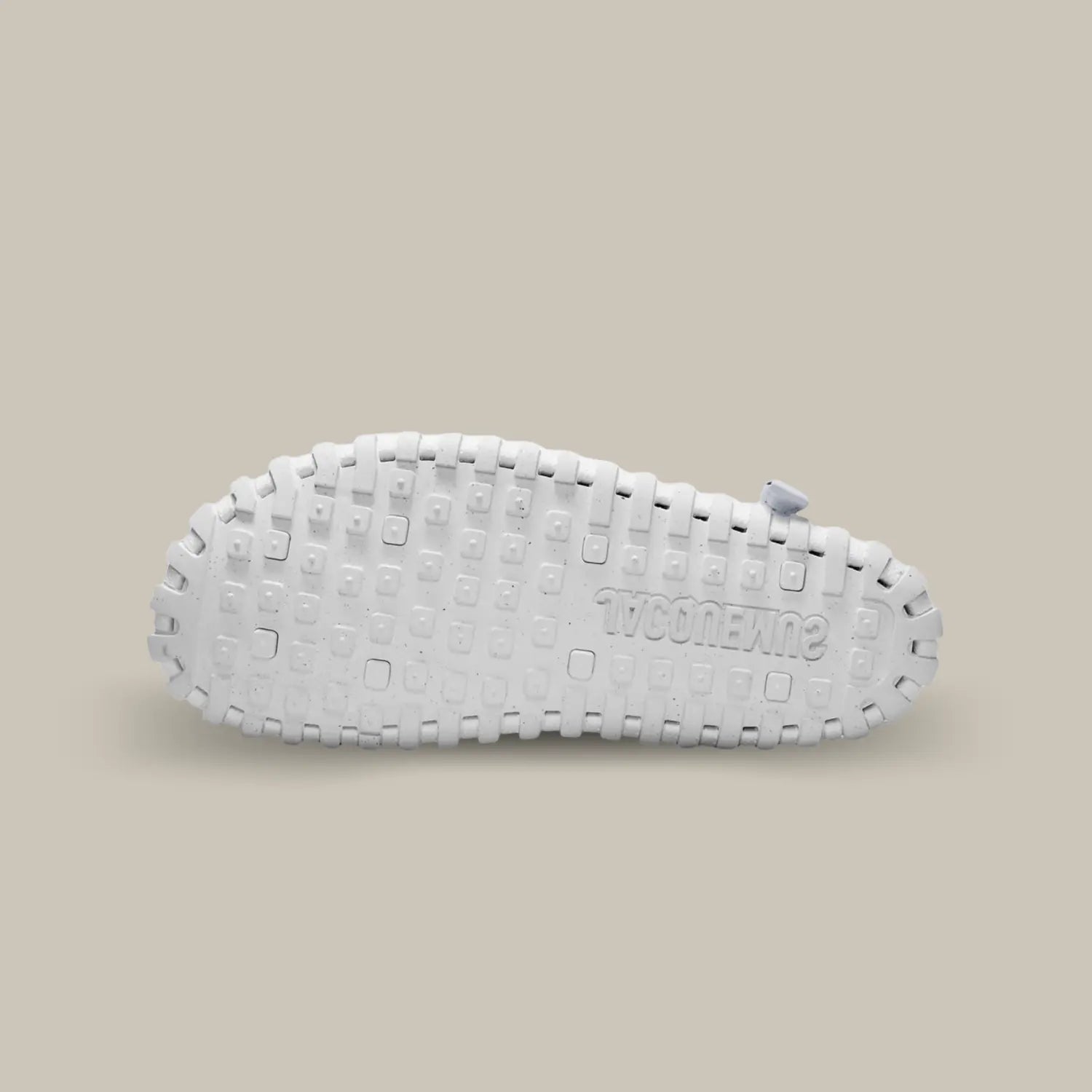 La semelle de la Nike J Force 1 Low Jacquemus White de couleur blanche.