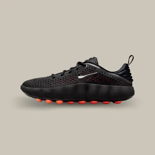 Nike Mind 002 Black Hyper Crimson vue latérale sneaker de récupération – Offsneakz