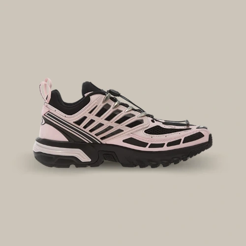 Salomon ACS Pro Black Icy Pink rose pâle et noire, vue de profil intérieur – sneaker gorpcore disponible sur OFFSNEAKZ.